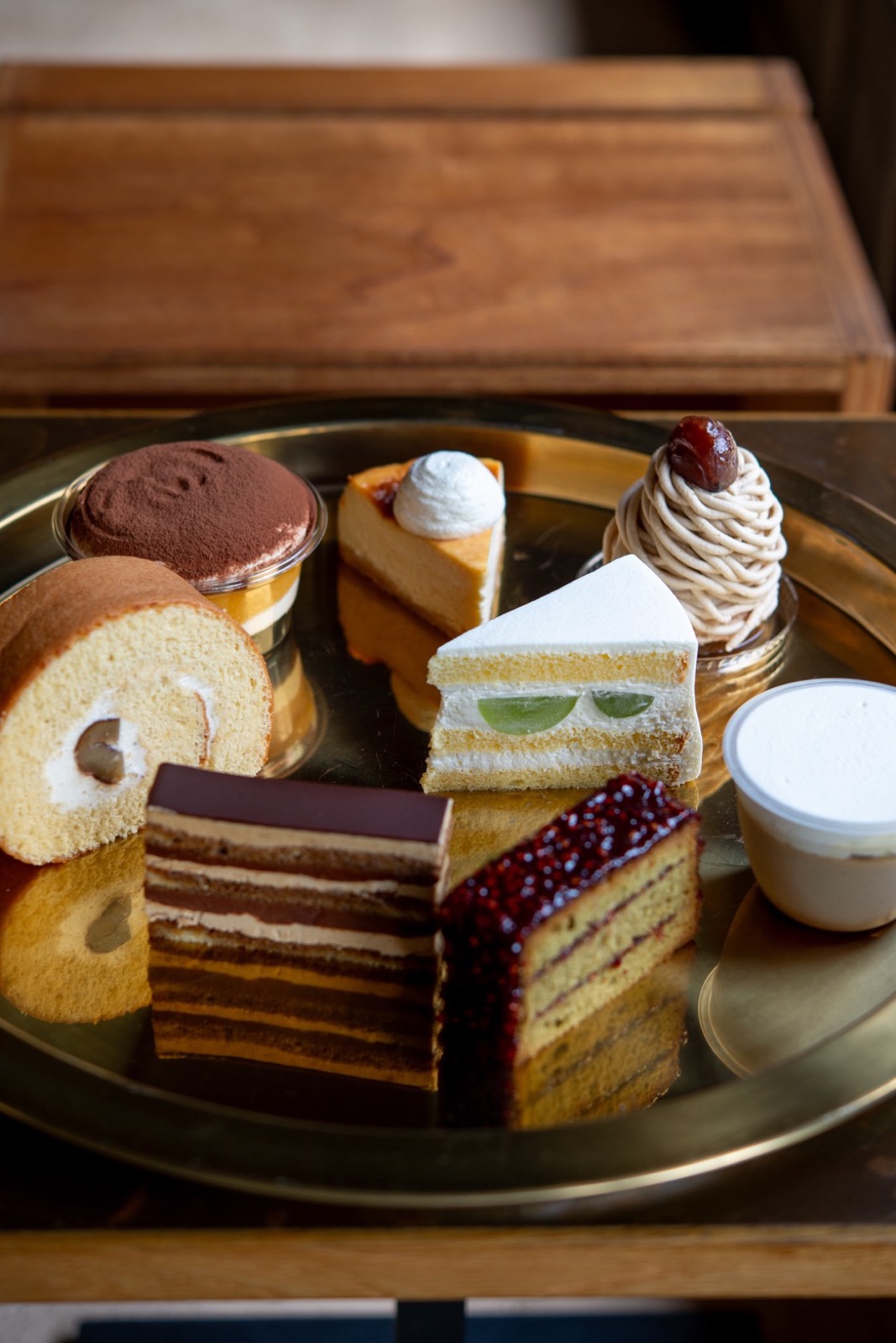 ケーキの盛り合わせ